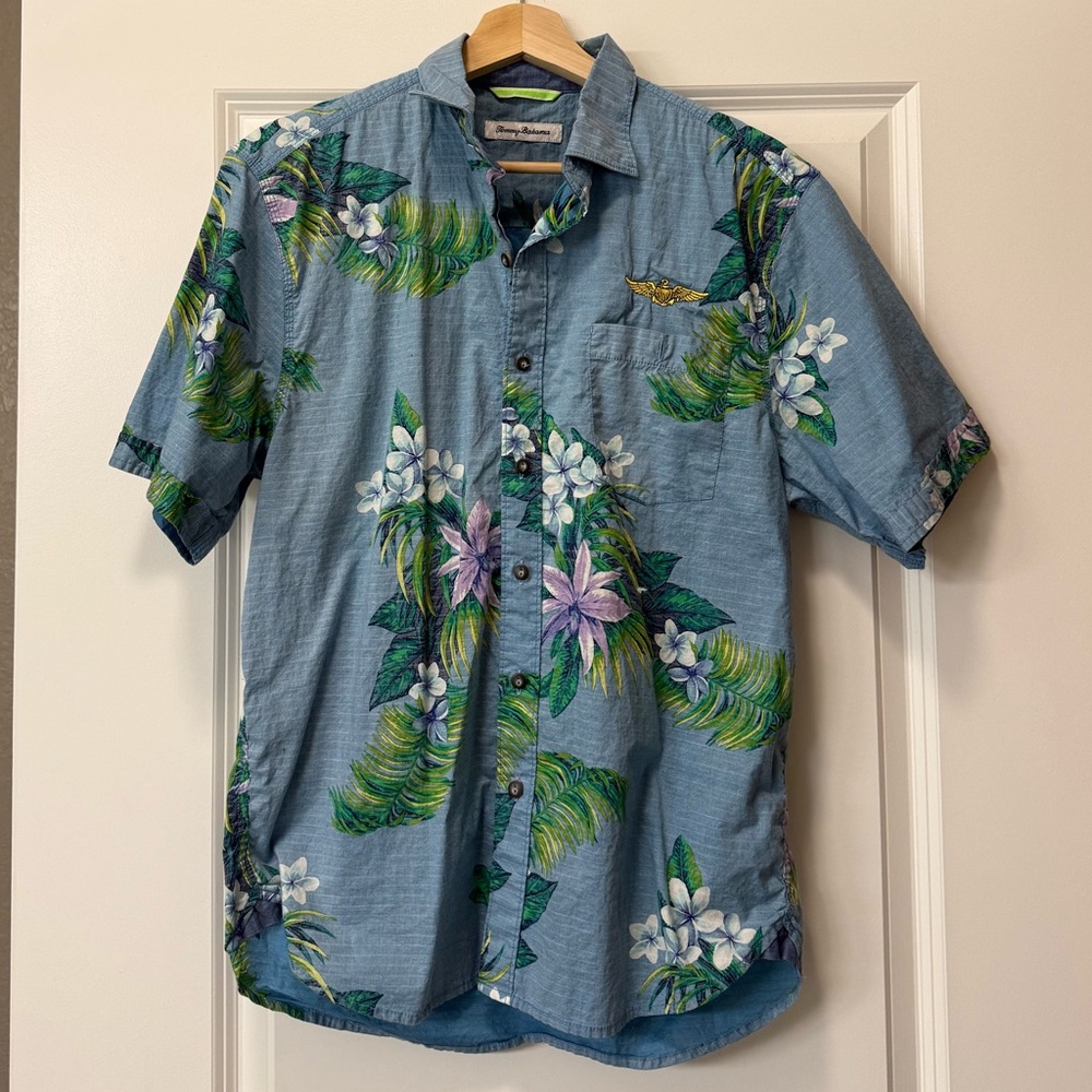 Tommy Bahama Aviator Blue Floral Men's Shirt